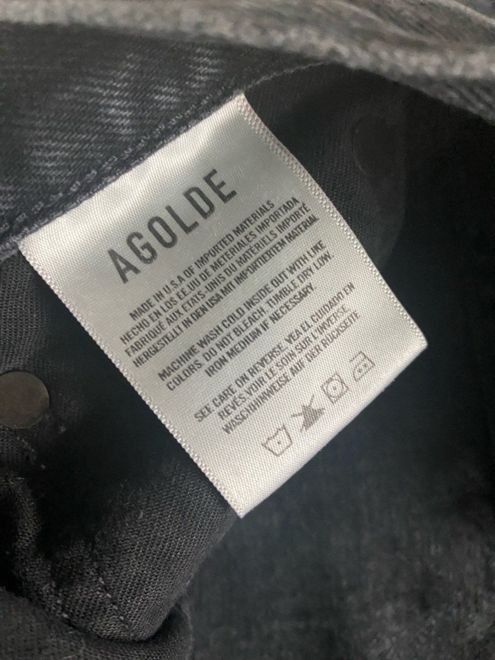 AGOLDE Los Angeles size 29 button front distressed jeans - Picture 4 of 7